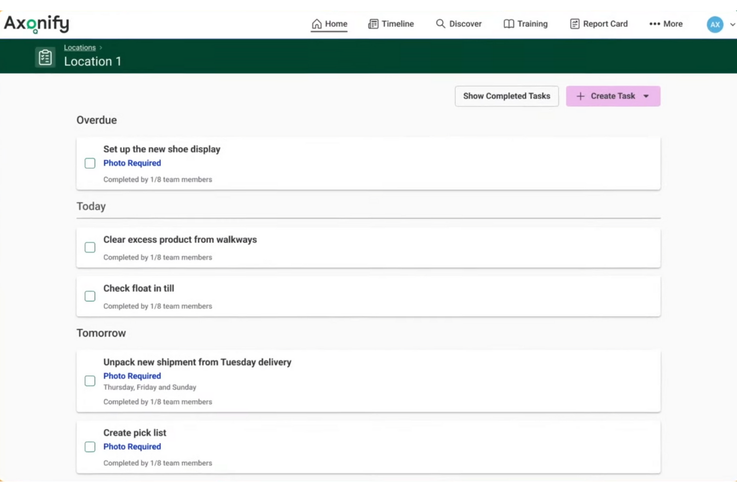 Axonify screenshot - 10 soluciones de software de ejecución minorista para 2026