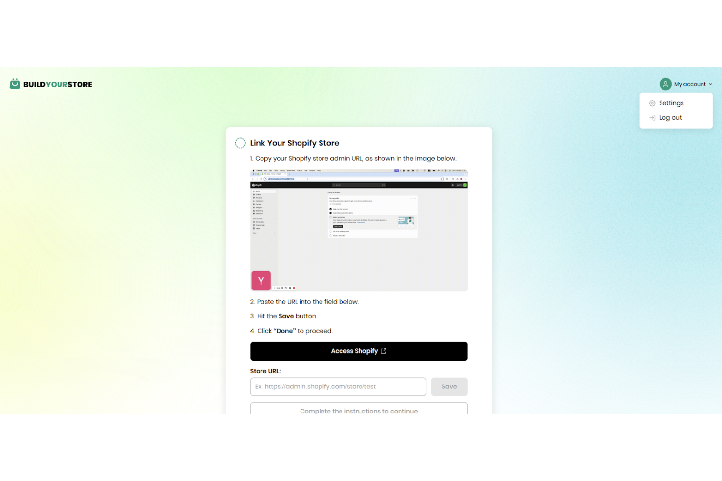 BuildYourStore screenshot - Le 10 Migliori Piattaforme di Creazione Siti Ecommerce Gratis con Intelligenza Artificiale Recensite nel 2026