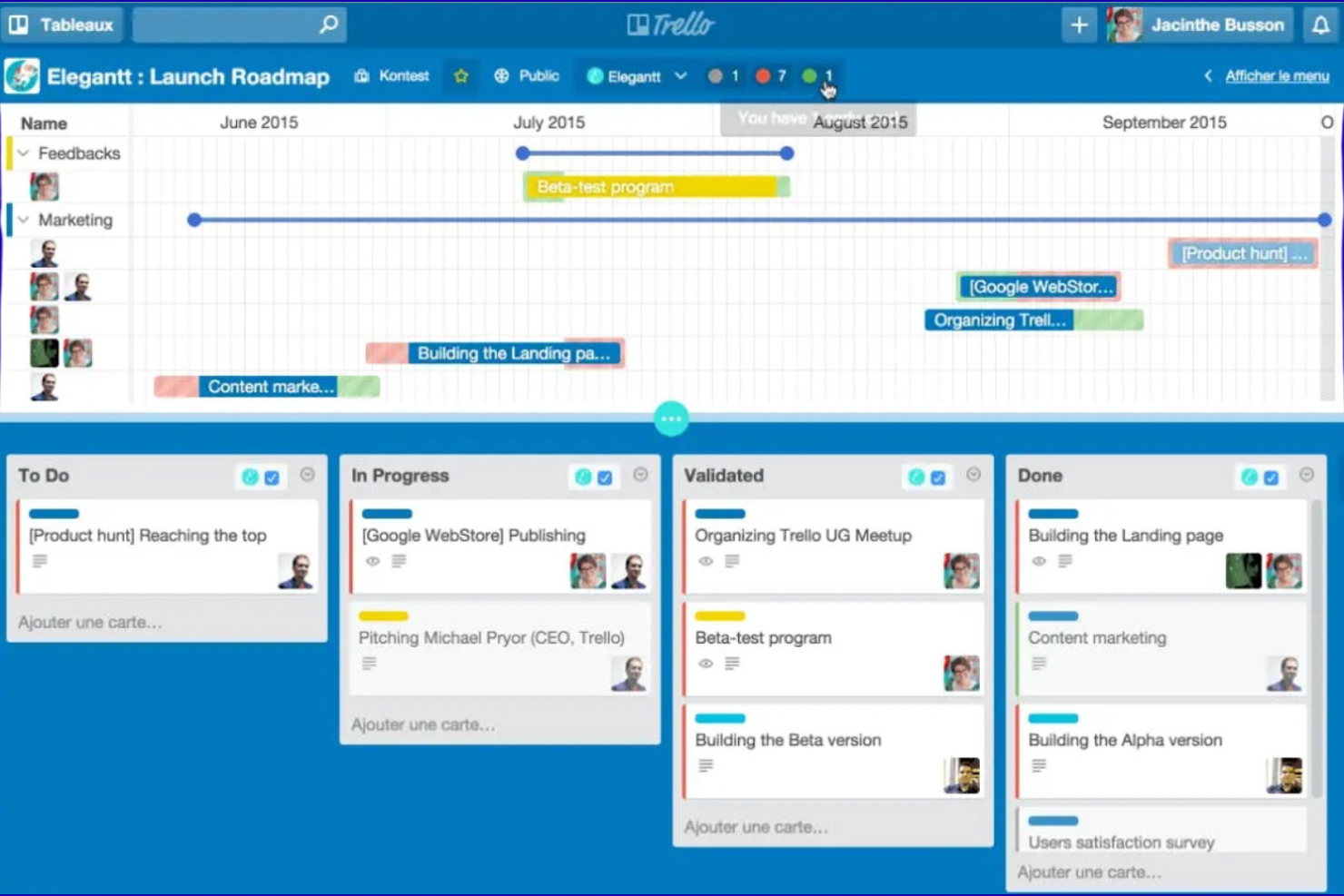 Trello screenshot - Le 10 migliori alternative a monday.com per il 2026