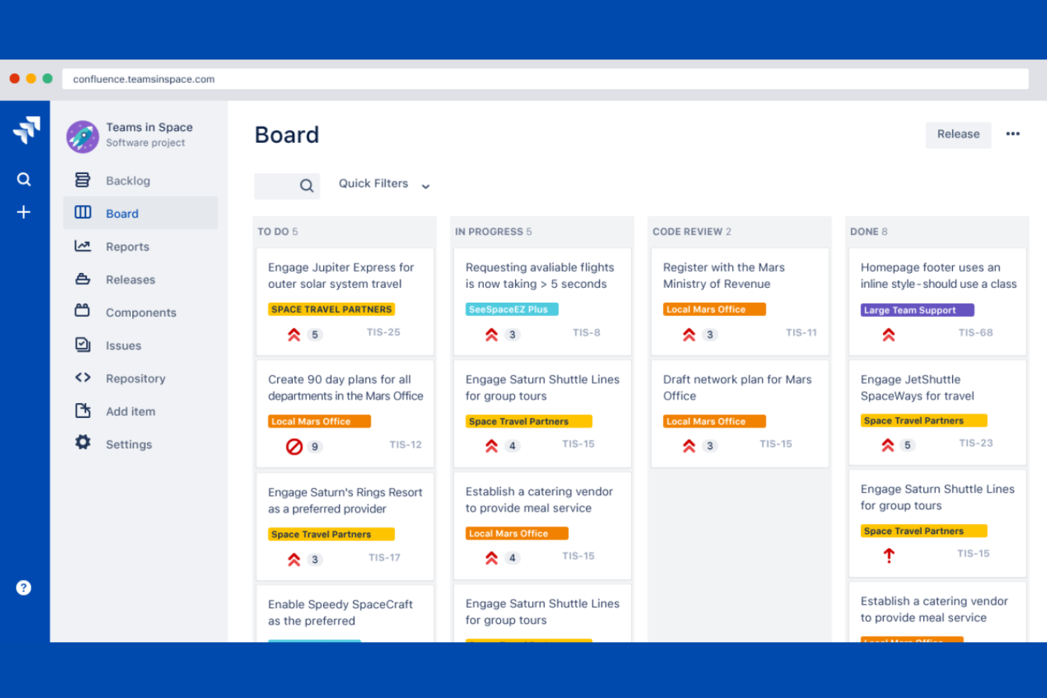 Jira screenshot - Le 10 migliori alternative a monday.com per il 2026