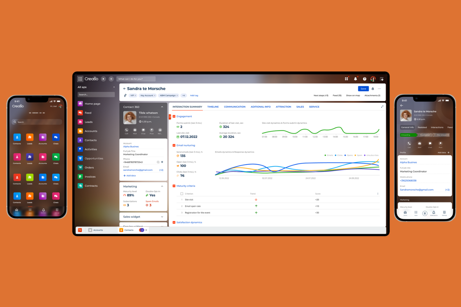 Creatio screenshot - 10 Mejores Soluciones CRM para el Comercio Minorista en 2026