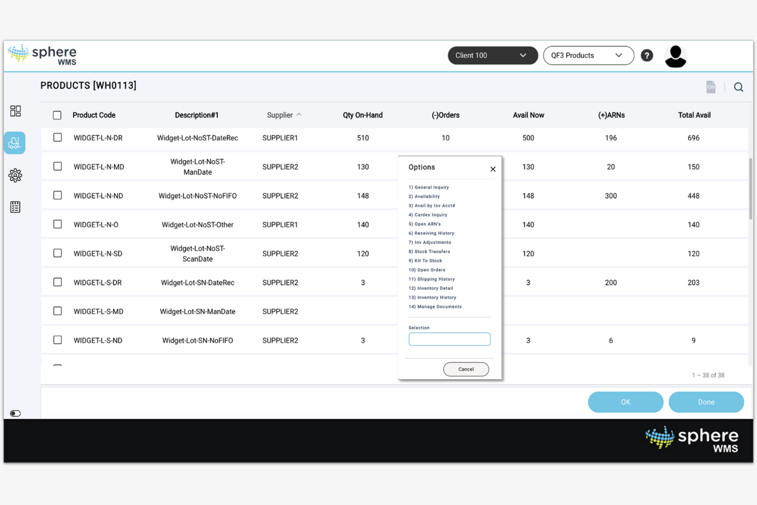 SphereWMS screenshot - 10 Sistemi di Gestione del Magazzino per E-commerce per il 2026