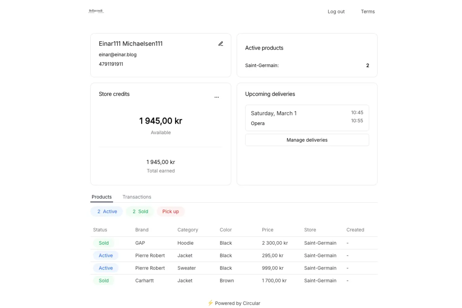 Circular Resale screenshot - I 10 Migliori Software di Conto Vendita per il 2026