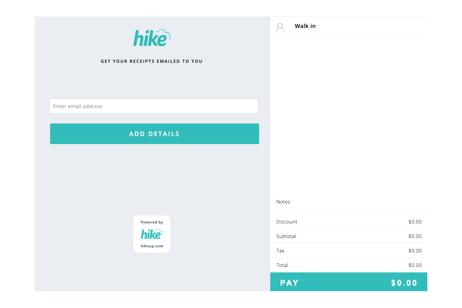 Hike POS screenshot - Los 10 mejores sistemas POS Android para 2026
