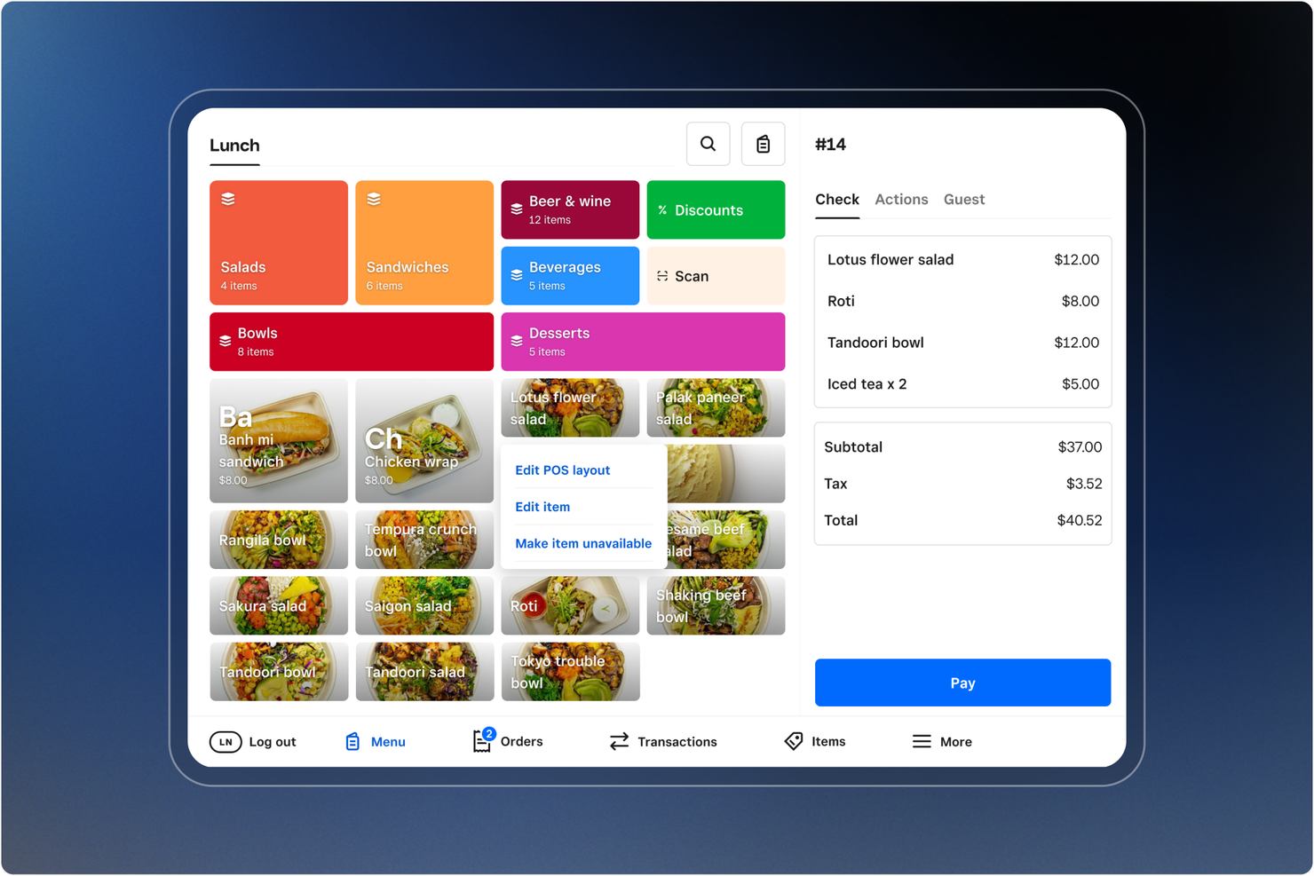 Square screenshot - Le 10 migliori casse POS per caffetterie recensite nel 2026