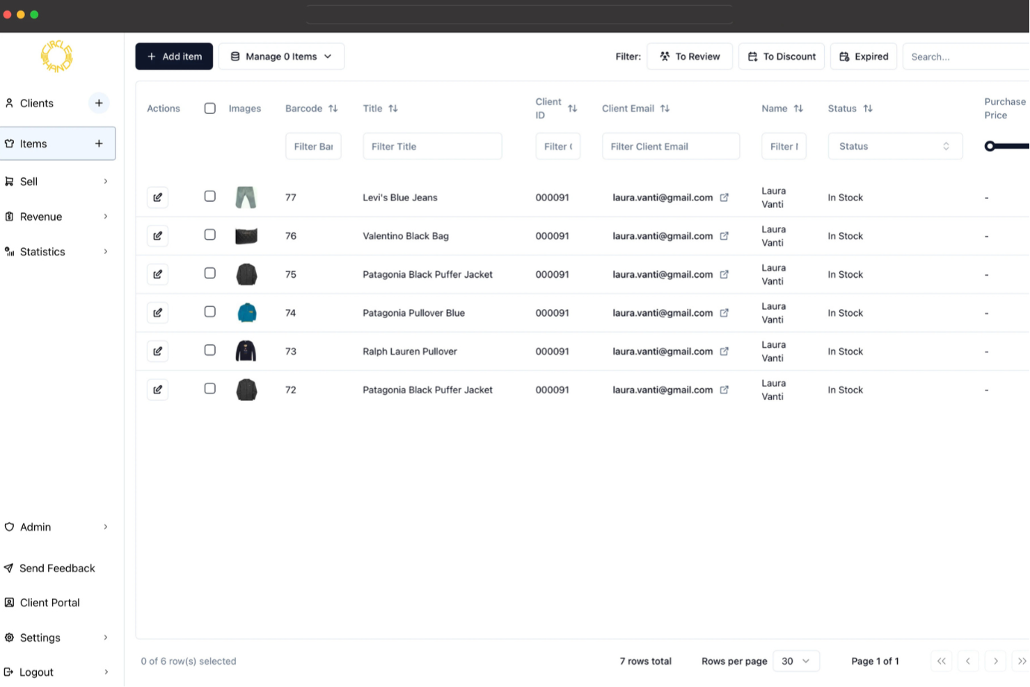 Circle-Hand screenshot - I 10 Migliori Software di Conto Vendita per il 2026