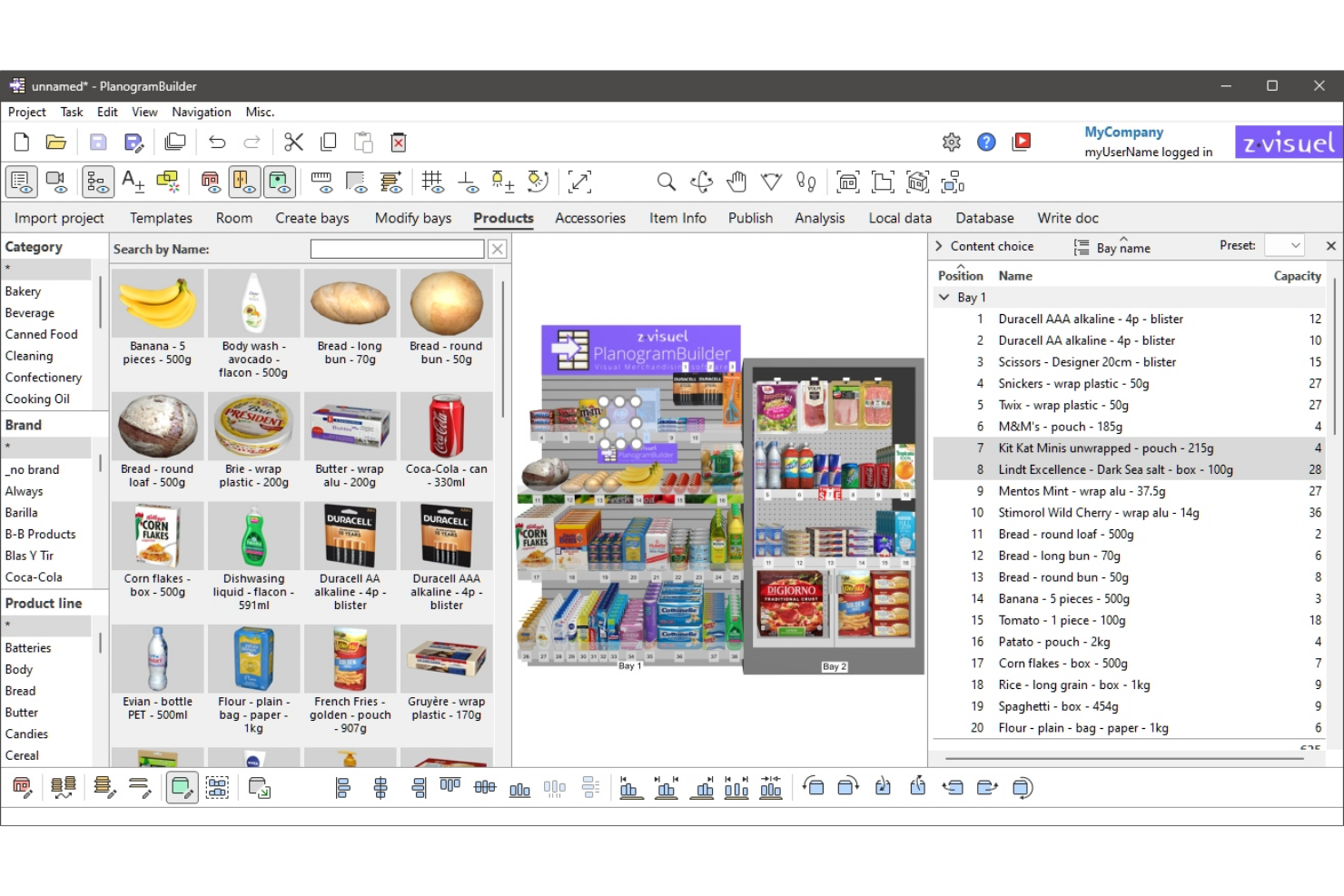 PlanogramBuilder screenshot - Le 10 migliori soluzioni software per planogrammi del 2026