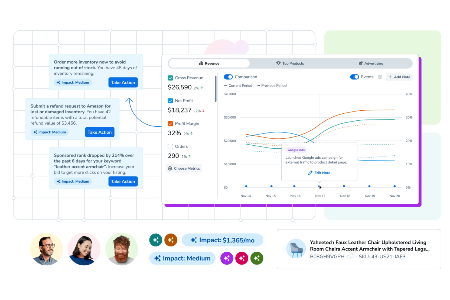 Helium 10 screenshot - 10 software di gestione inventario Amazon selezionati per il 2026