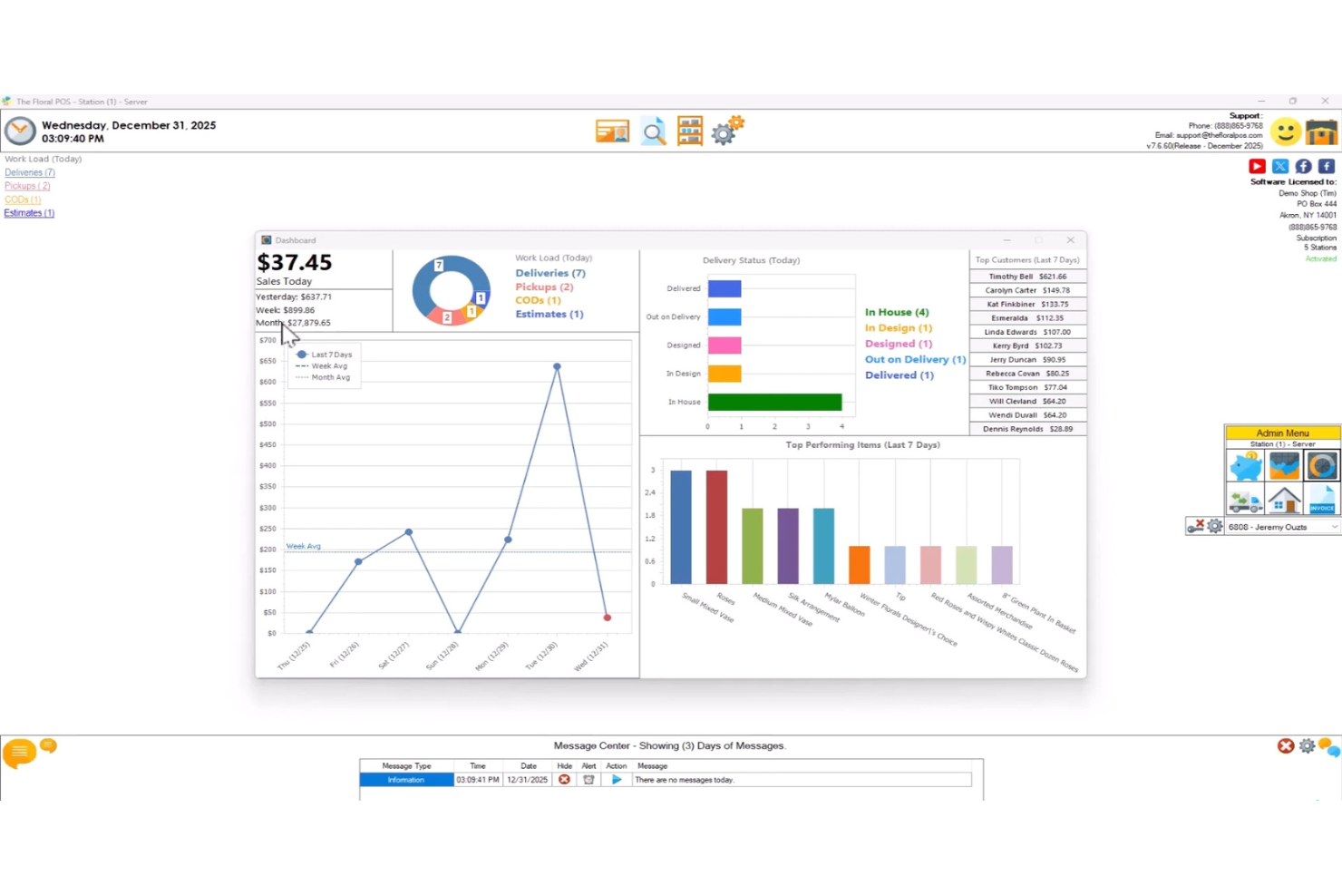 The Floral POS screenshot - 10 Migliori Sistemi POS per Fiori Valutati nel 2026