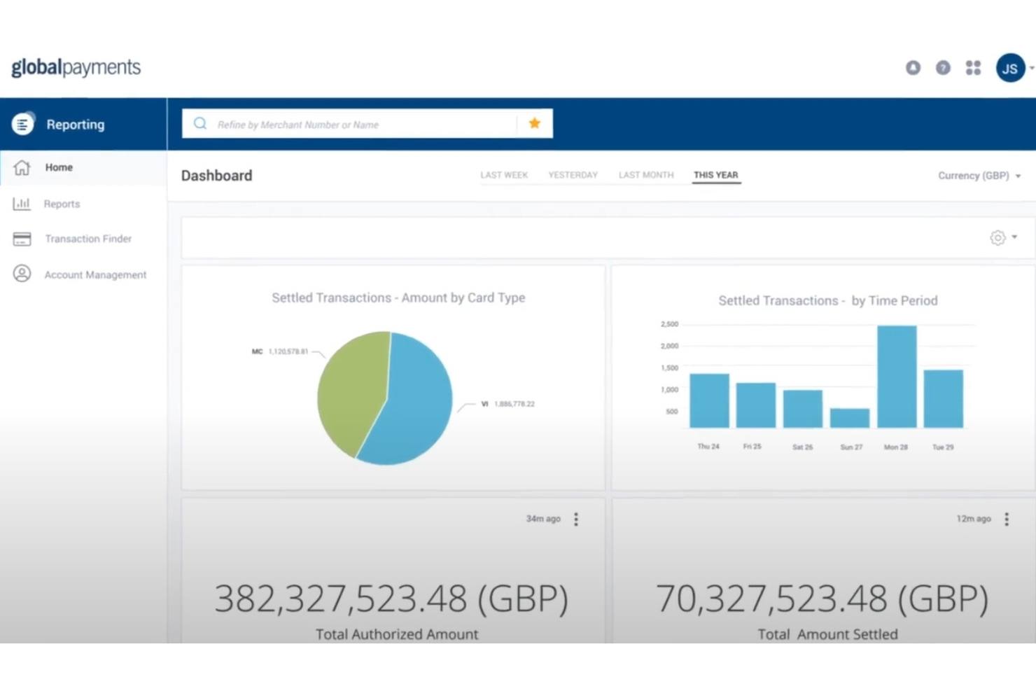 Global Payments screenshot - 28 Migliori Fornitori di Gateway di Pagamento nel Regno Unito nel 2026