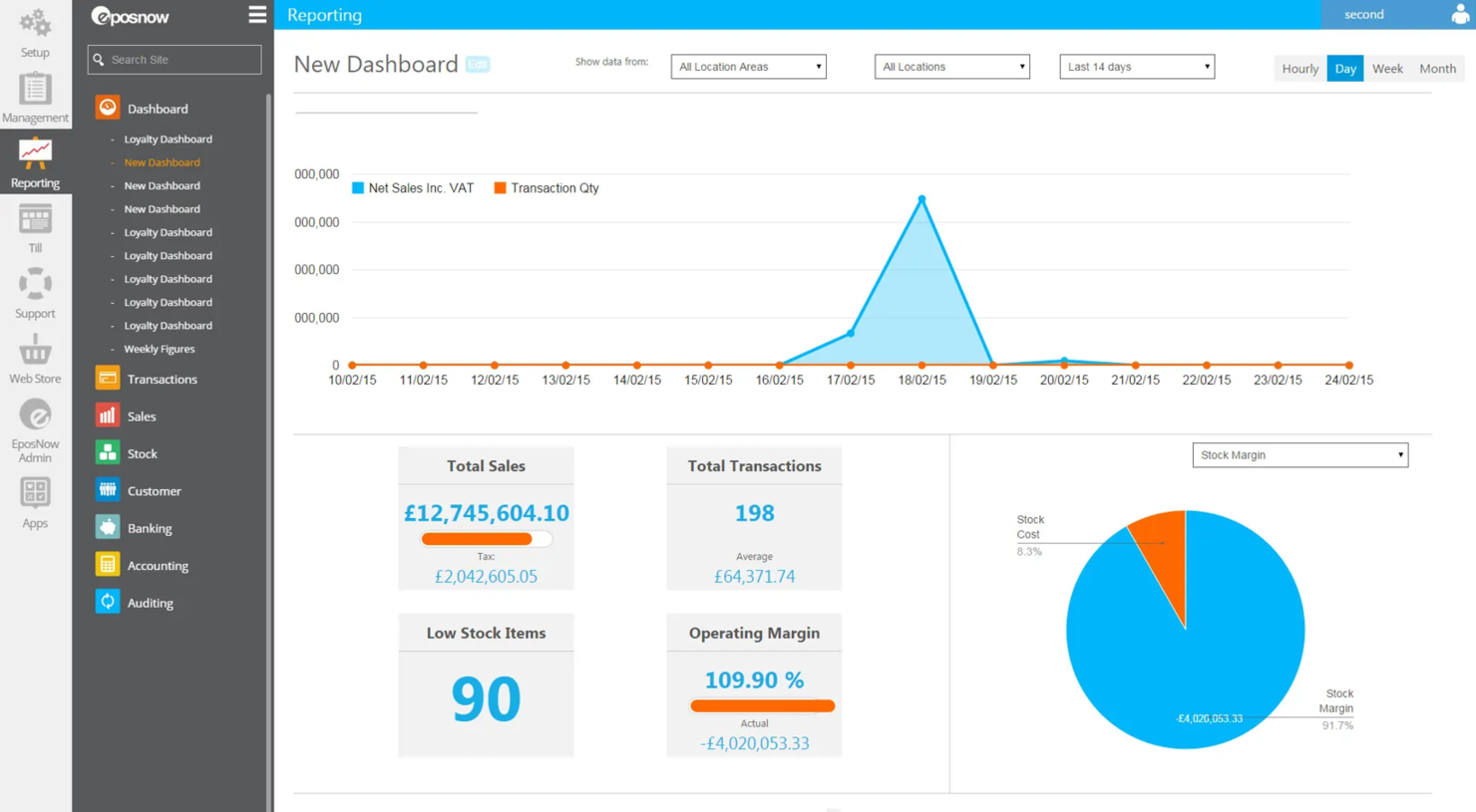 Epos Now screenshot - Los 10 mejores sistemas de TPV para restaurantes en 2026