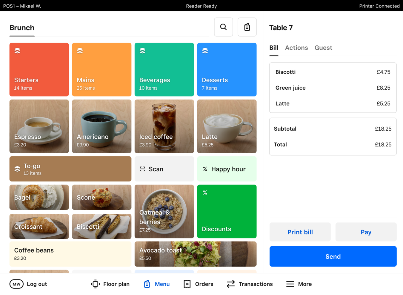 Square for Restaurants screenshot - Los 10 mejores sistemas de TPV para restaurantes en 2026