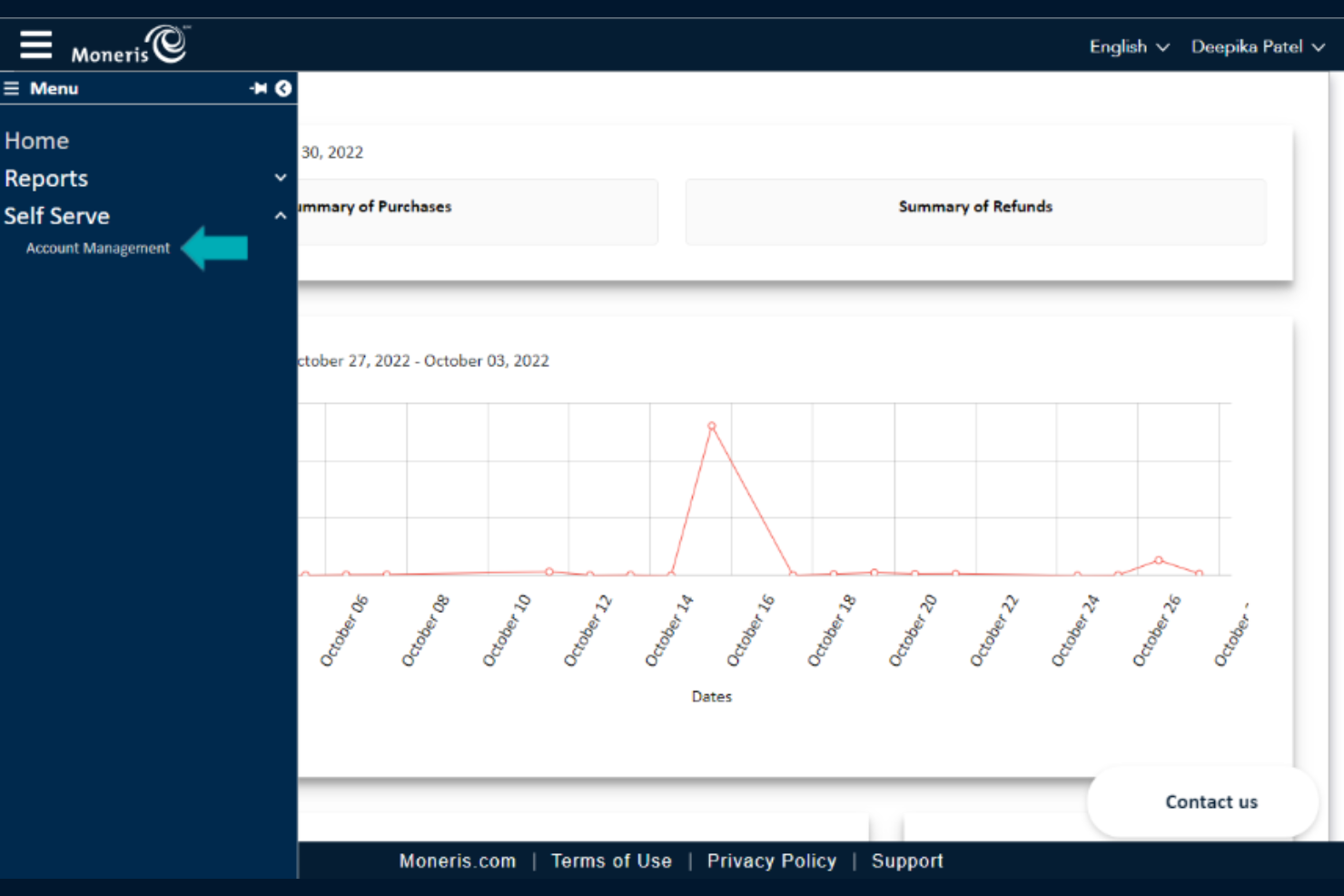 Moneris screenshot - Le 10 migliori alternative a Shopify Payments per il 2026