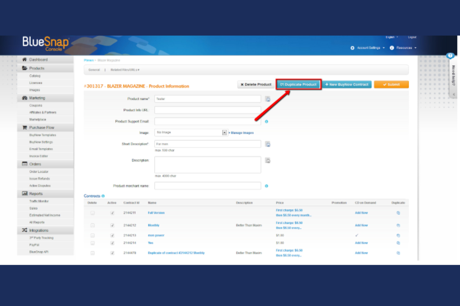 BlueSnap screenshot - Le 10 migliori alternative a Shopify Payments per il 2026