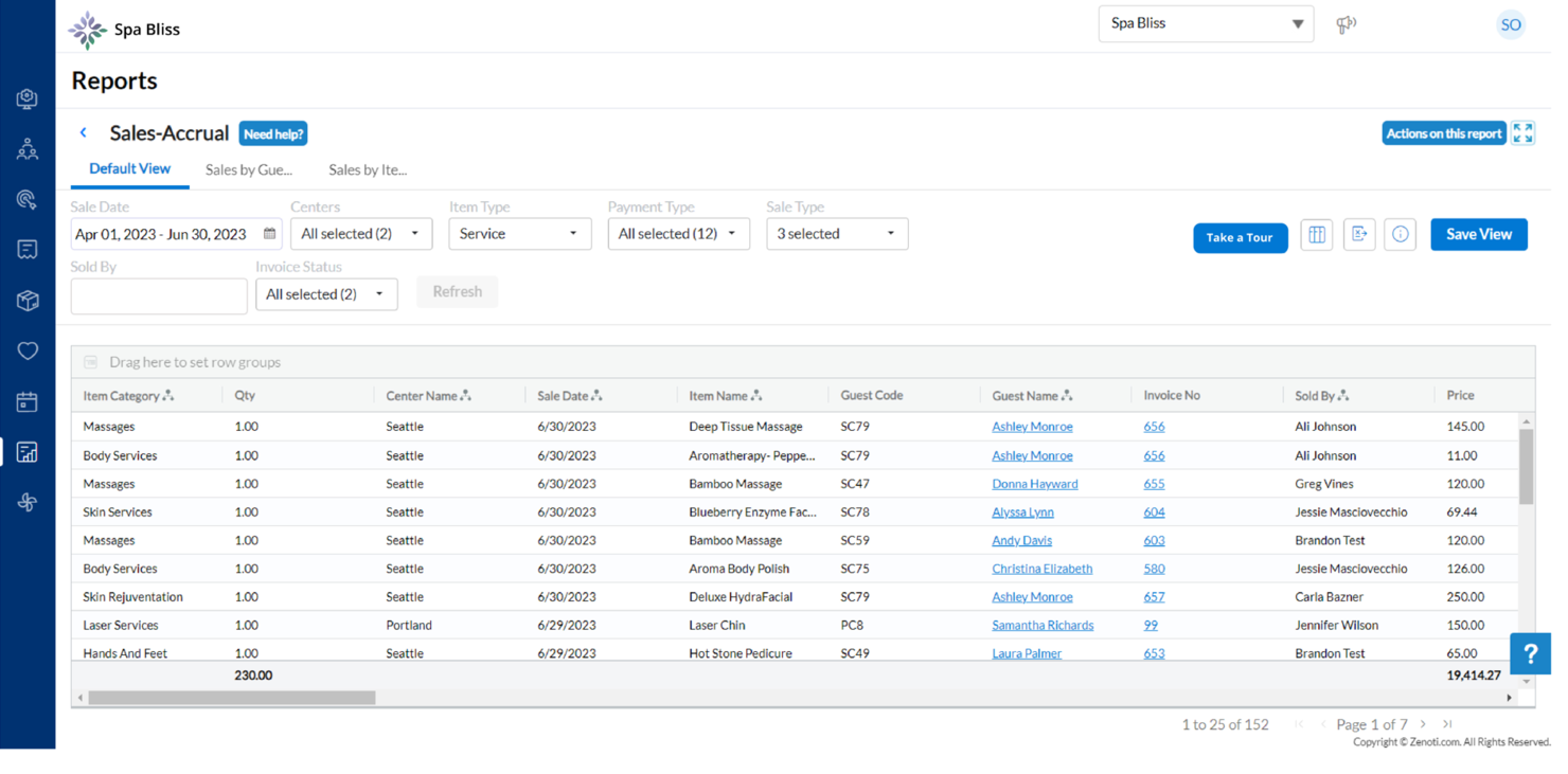Zenoti screenshot - 10 Mejores Sistemas de Software POS para Salones Clasificados para 2026