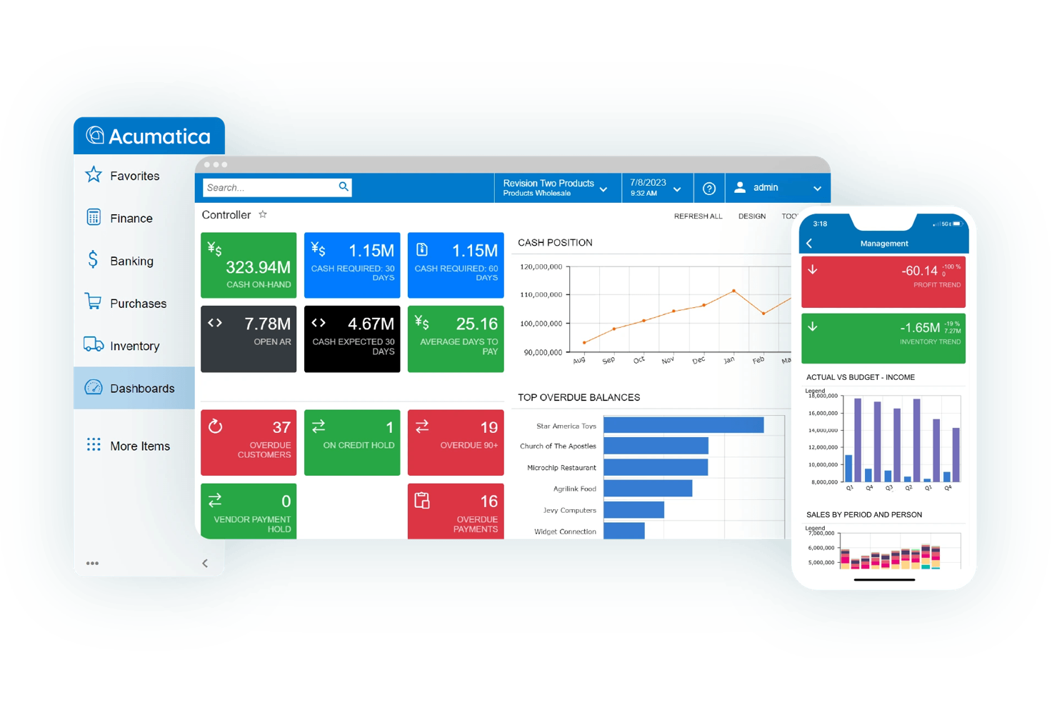 Acumatica screenshot - I 10 migliori software per l’elaborazione degli ordini per il 2026