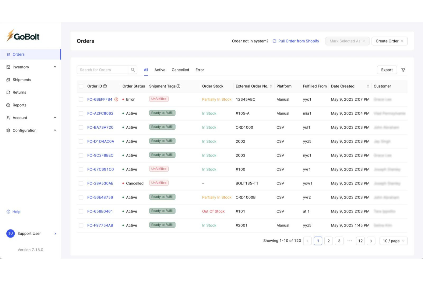GoBolt screenshot - 10 mejores empresas de cumplimiento para ropa en 2026