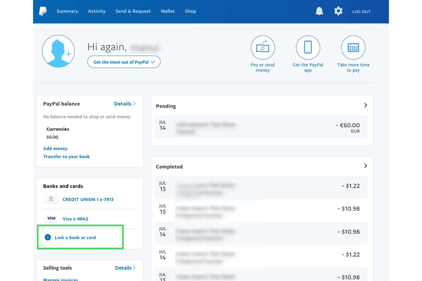 PayPal POS screenshot - Los 10 Mejores Alternativas a Shopify POS, Clasificadas para 2026