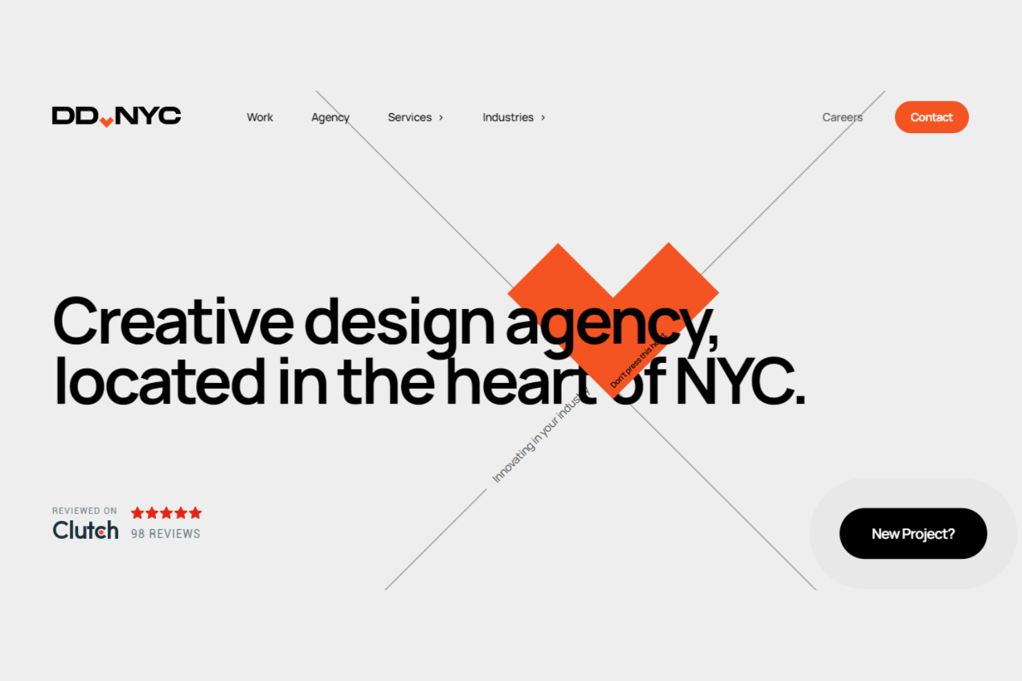 DD.NYC® screenshot - 10 mejores empresas de diseño web para comercio electrónico de 2026