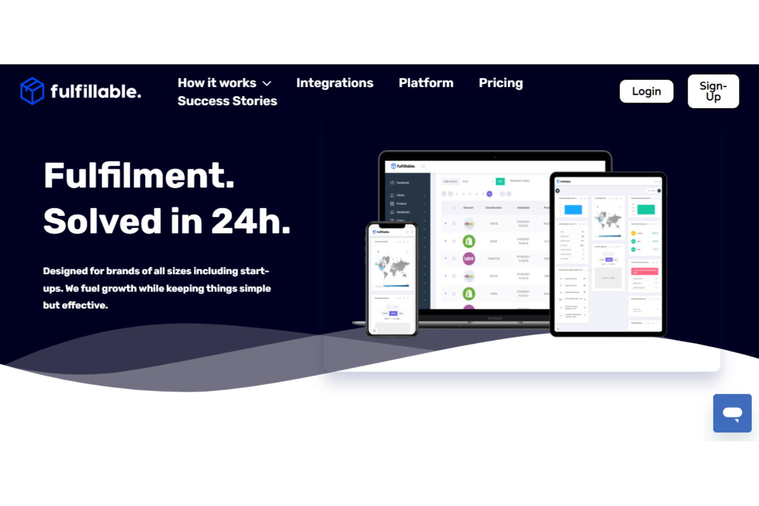 Fulfillable screenshot - 10 Migliori Servizi di Gestione Ordini nel Regno Unito per l’E-commerce 2026