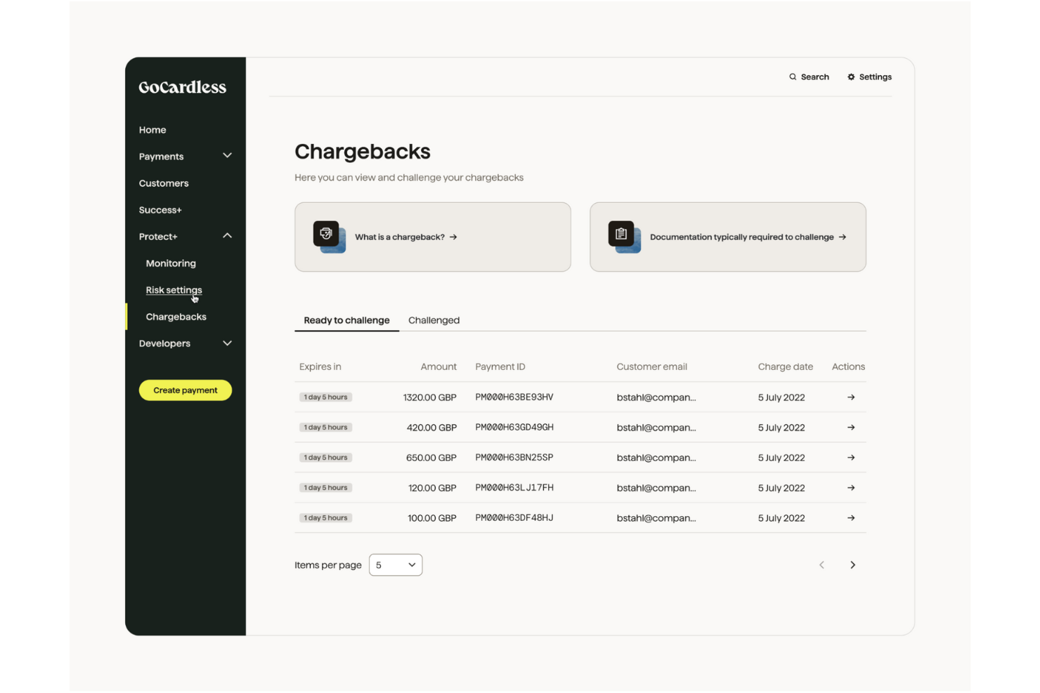GoCardless screenshot - I 10 migliori software per l’elaborazione dei pagamenti ACH del 2026