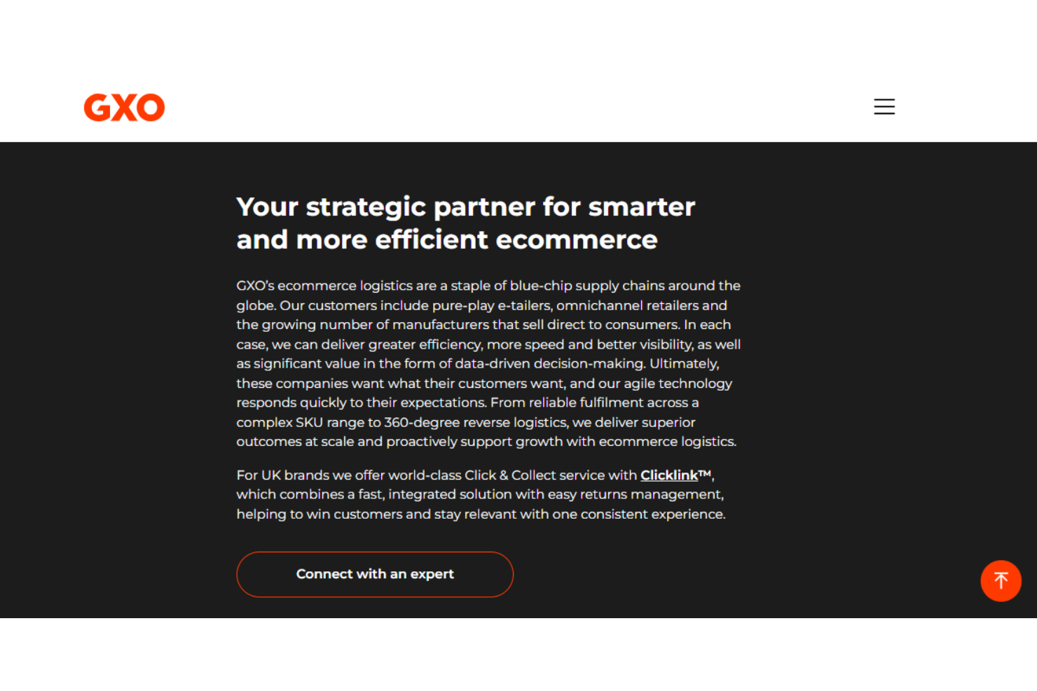 GXO Logistics screenshot - 10 Mejores Servicios Globales de Cumplimiento para 2026