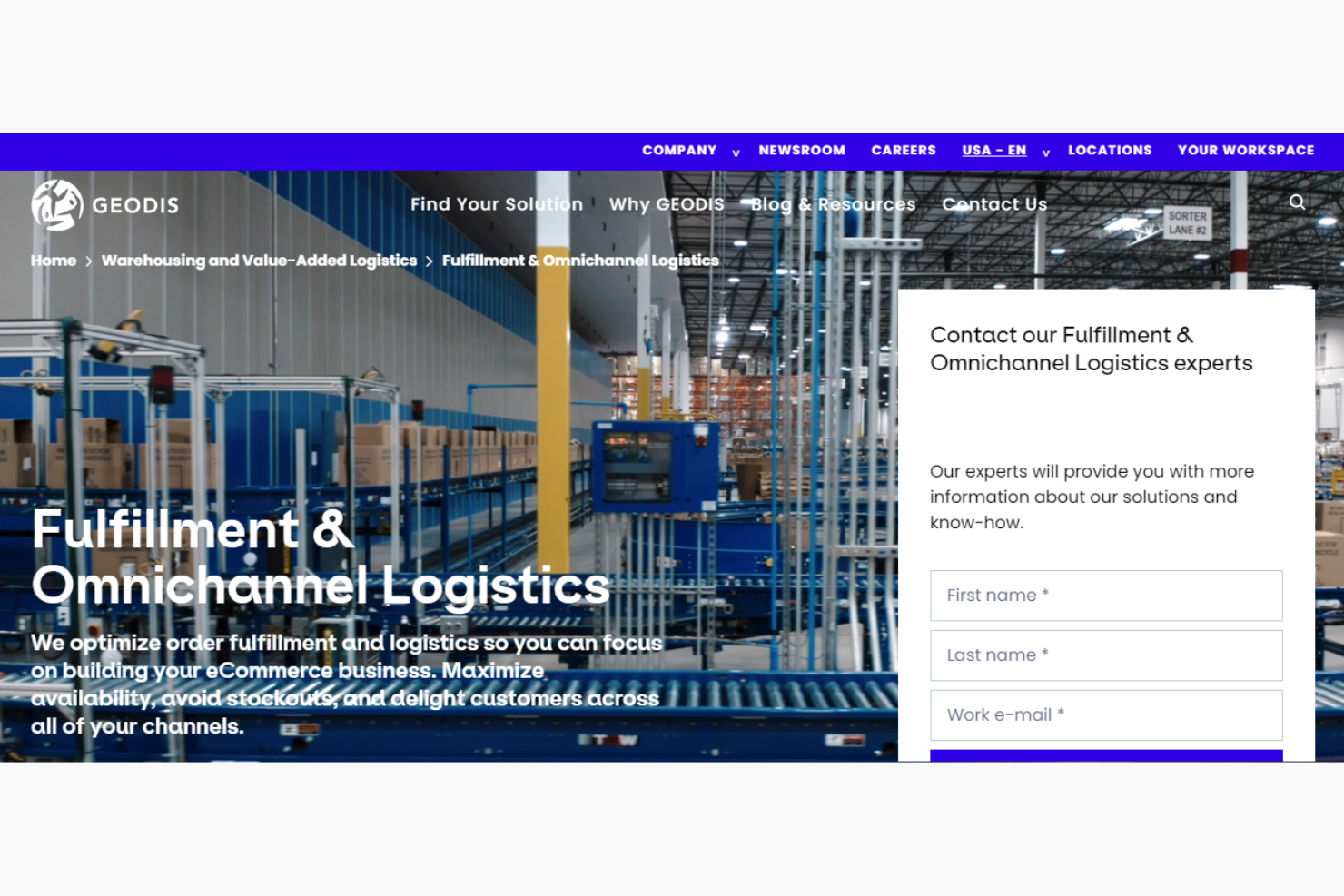 Geodis eLogistics screenshot - 10 Migliori Soluzioni di Evasione Ordini per Piccole Imprese 2026