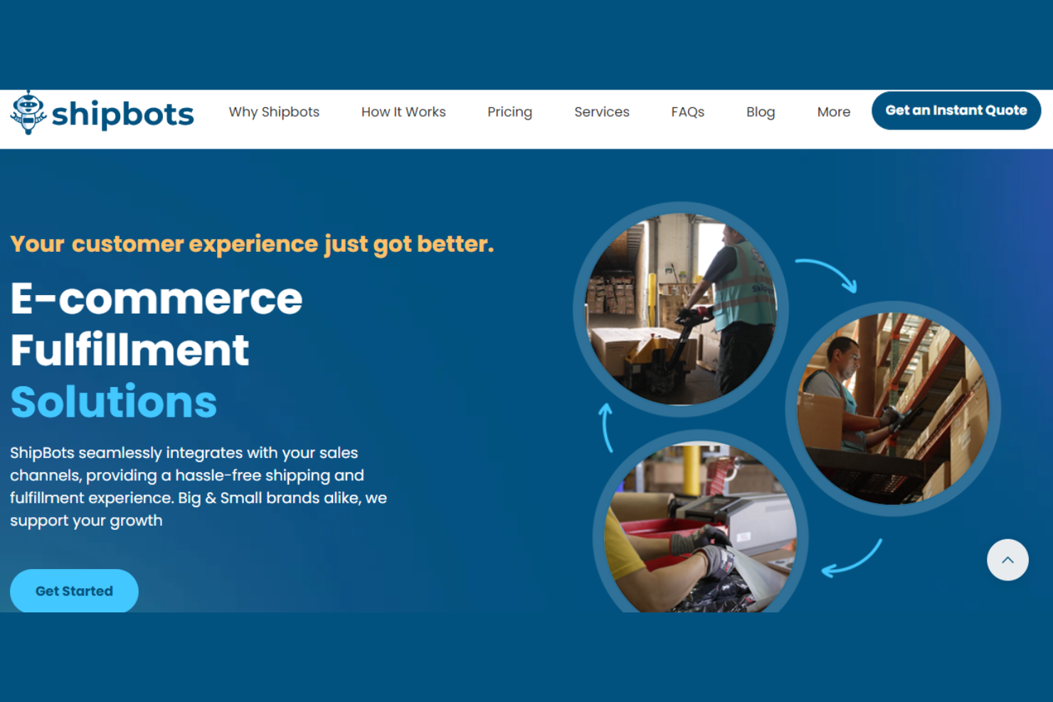 ShipBots screenshot - 10 Mejores Servicios de Cumplimiento Personalizado para 2026