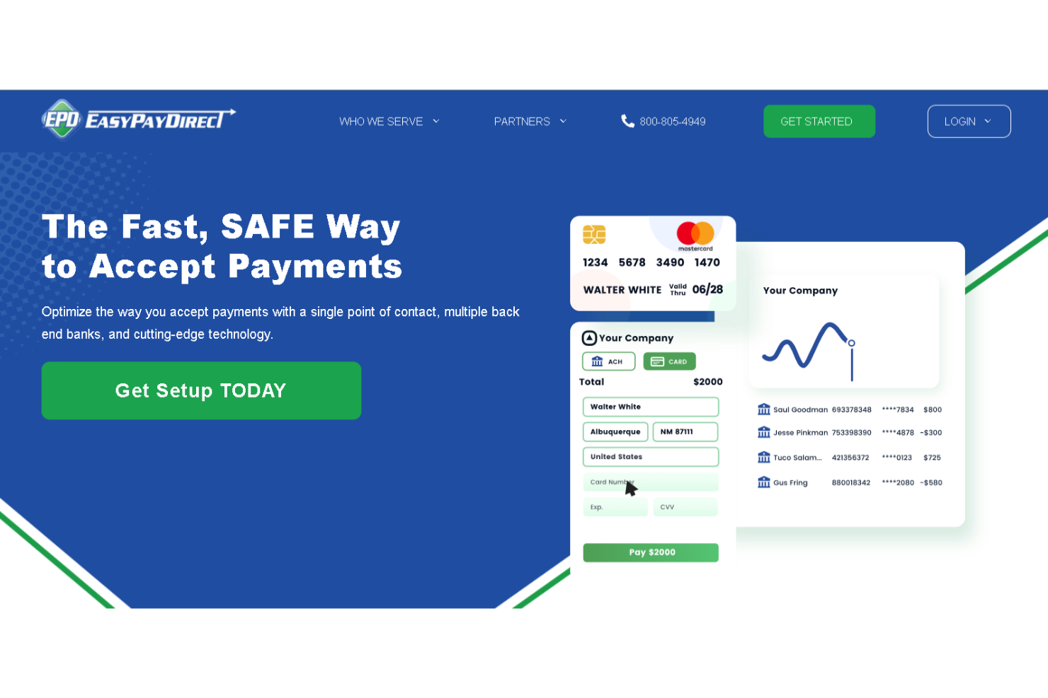 Easy Pay Direct screenshot - 10 Mejores Cuentas de Comerciante de Alto Riesgo para 2026