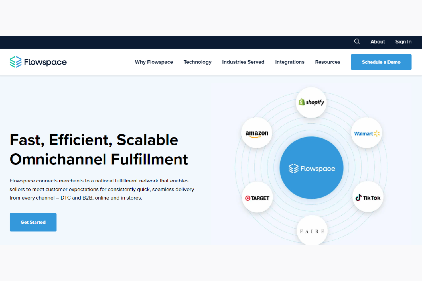 FlowSpace screenshot - 10 Migliori Servizi di Gestione Logistica B2B per 2026