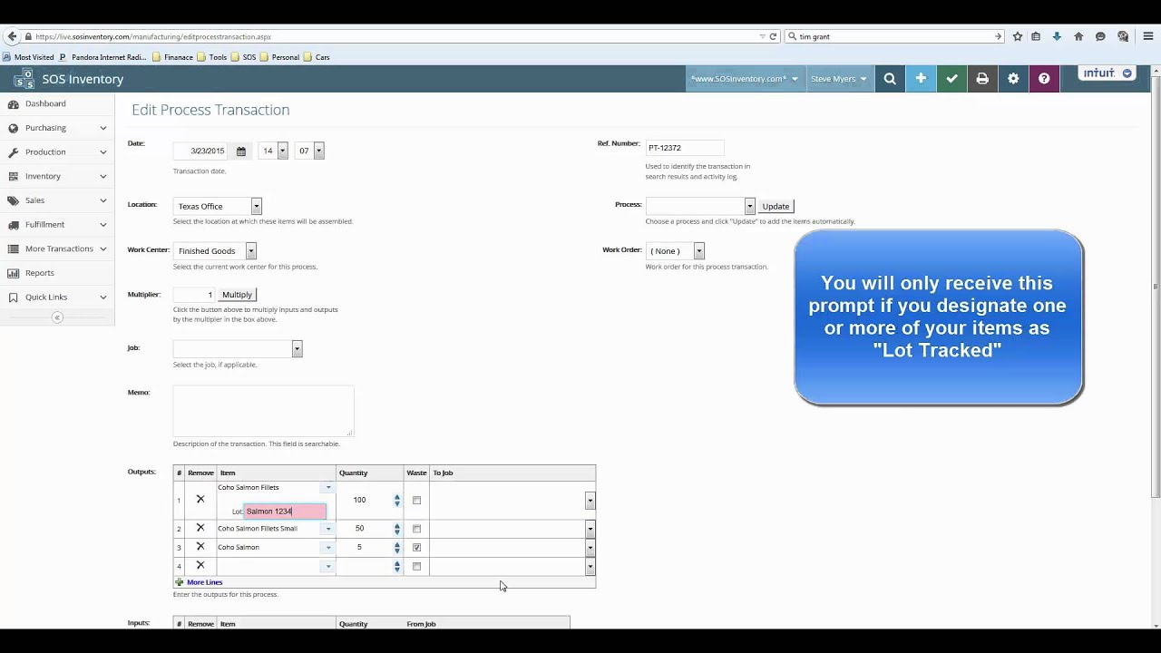 SOS Inventory screenshot - Le 10 migliori soluzioni software ERP per la gestione dell’inventario nel 2026