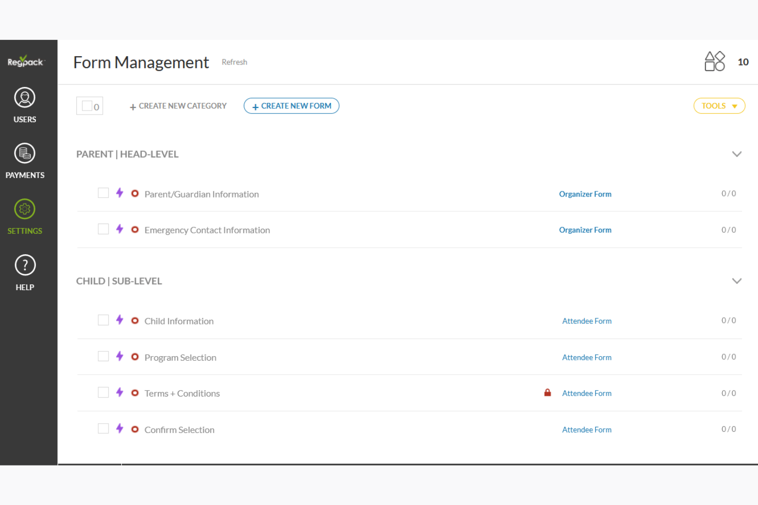 Regpack screenshot - Los 10 Mejores Procesadores de Pagos para Organizaciones sin Fines de Lucro en 2026