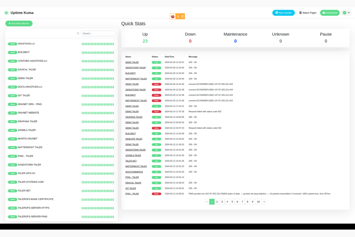 Taler screenshot - Las 10 mejores herramientas de procesamiento de pagos de código abierto para 2026