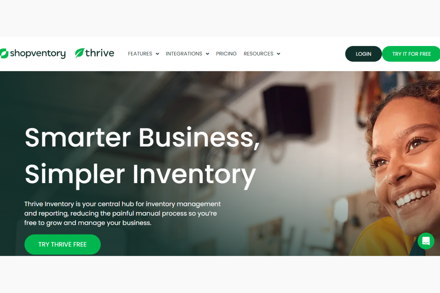 Thrive by Shopventory screenshot - Los 10 mejores programas de gestión de inventario multisede para 2026
