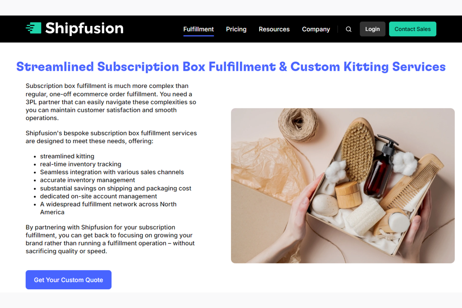Shipfusion screenshot - 10 Mejores Servicios de Montaje de Kits y Cumplimiento para 2026
