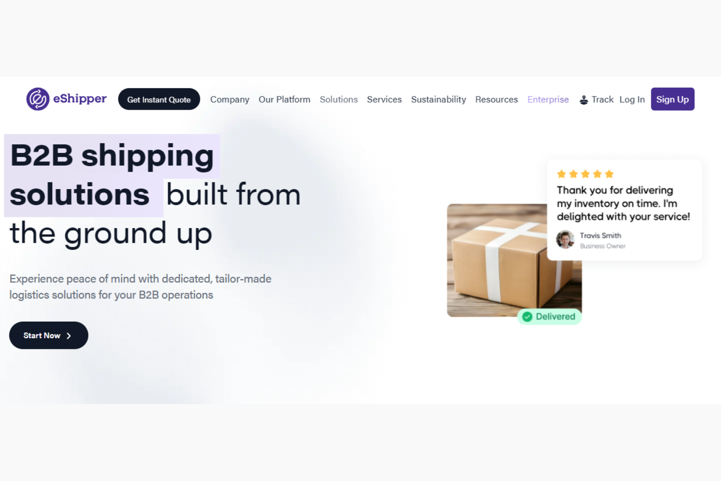 eShipper screenshot - 10 Migliori Servizi di Gestione Logistica B2B per 2026