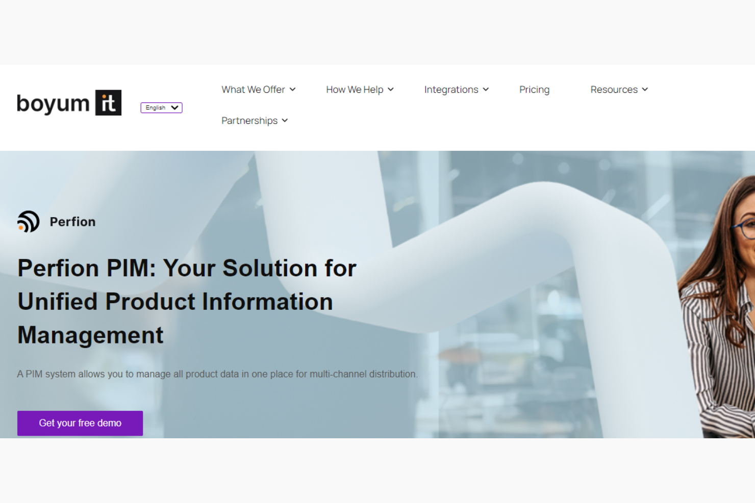 Perfion screenshot - 10 Mejores Herramientas de Software PIM para Comercio Electrónico en 2026