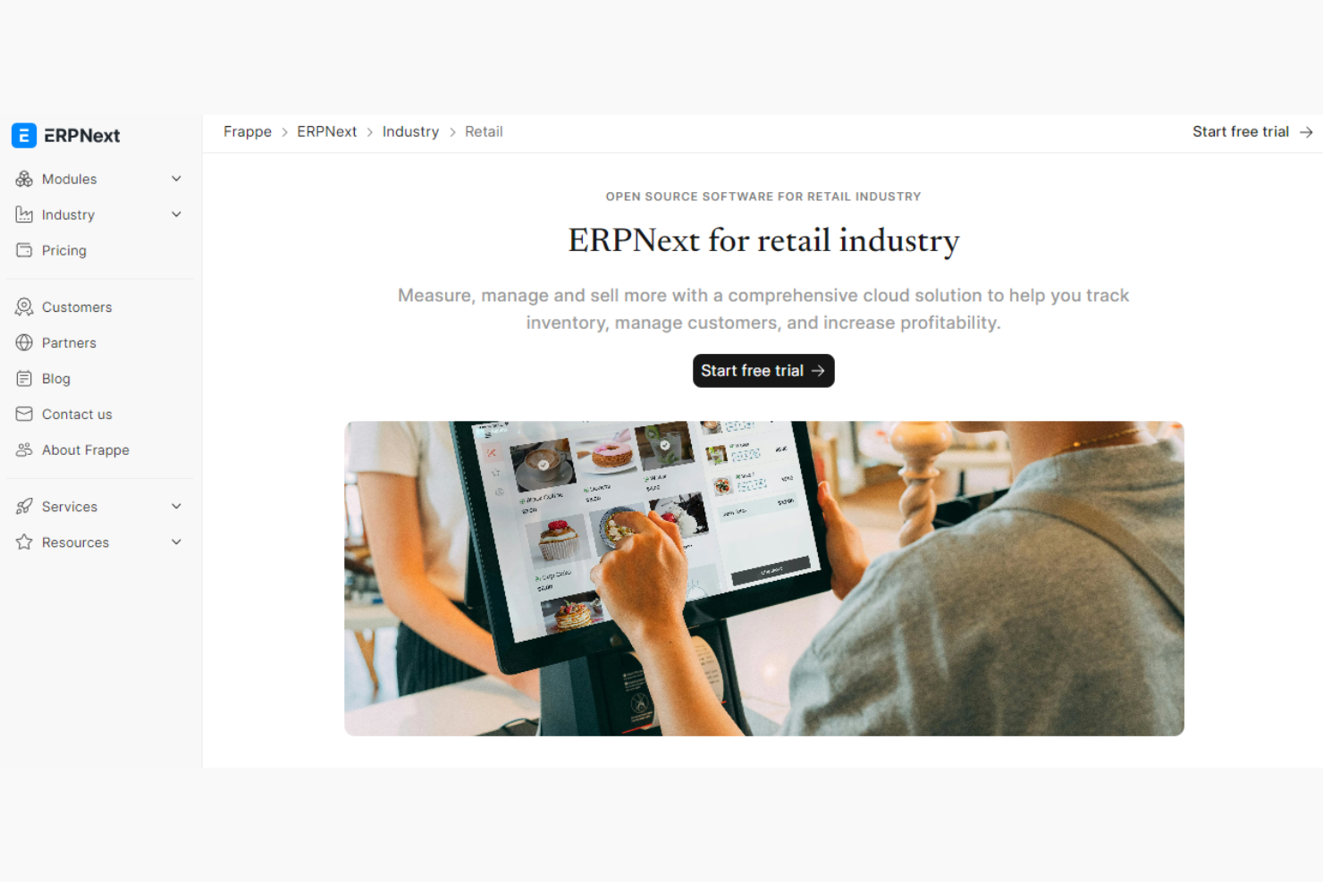 ERPNext screenshot - 10 mejores programas de contabilidad con gestión de inventario 2026