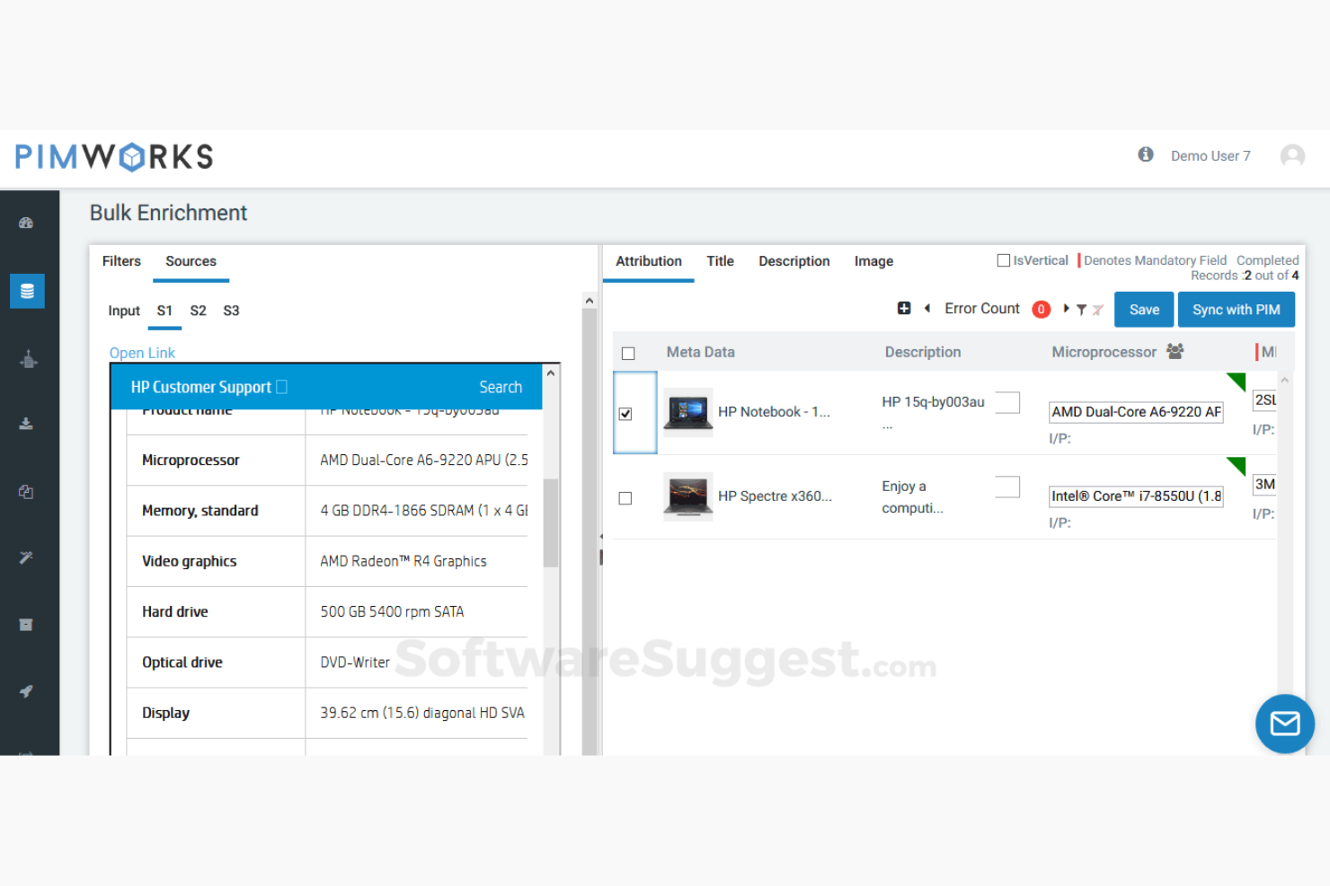 PIMworks screenshot - 10 Mejores Herramientas de Software PIM para Comercio Electrónico en 2026