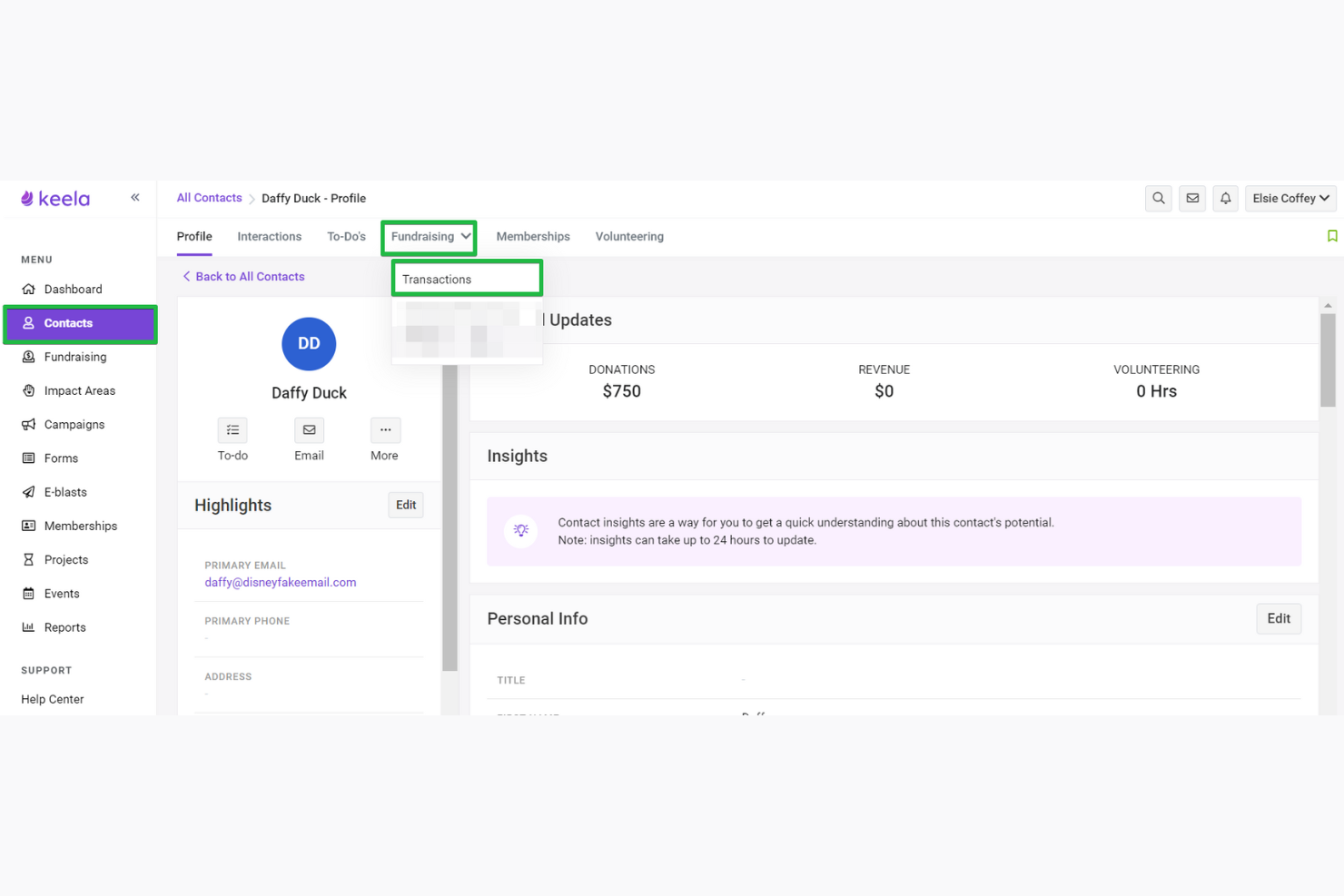 Keela Pay screenshot - I 10 migliori servizi di elaborazione dei pagamenti per organizzazioni non profit nel 2026