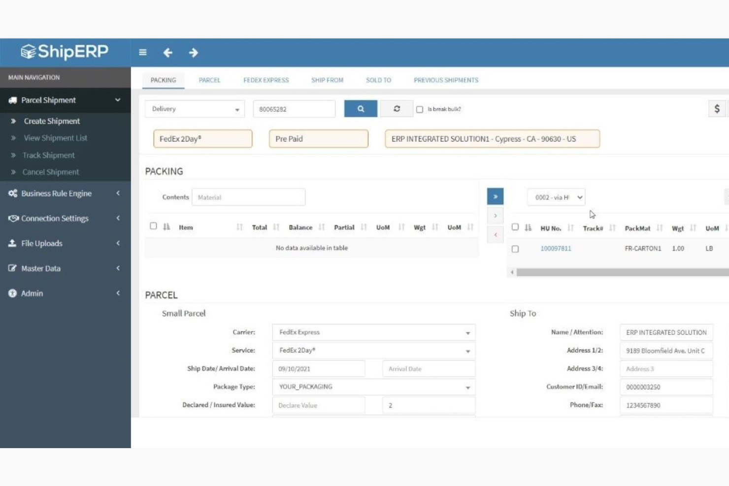 ShipERP screenshot - I 10 migliori software per il monitoraggio delle spedizioni classificati per il 2026