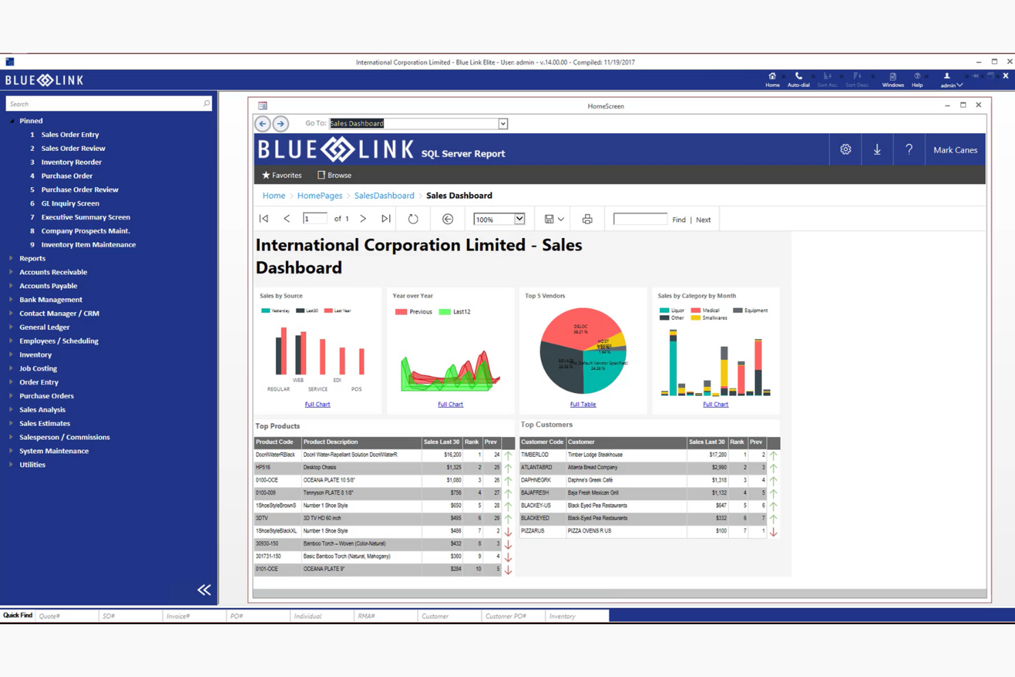 Blue Link ERP screenshot - Le 10 Migliori Soluzioni per la Tracciabilità dei Lotti, Classificate per il 2026