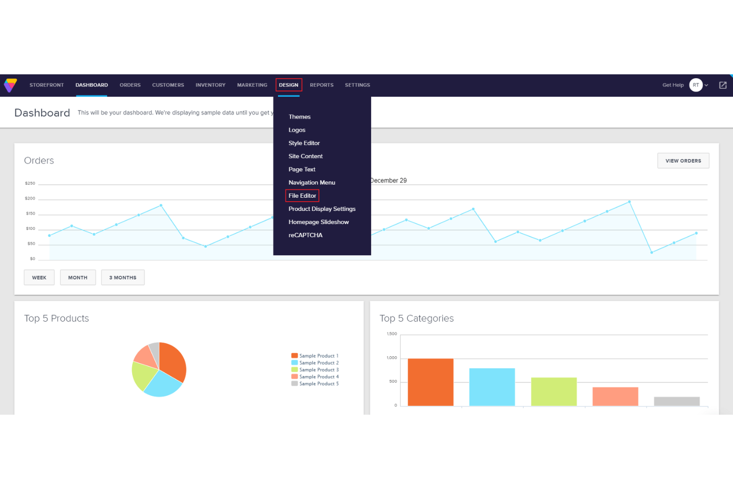 Volusion screenshot - Las 10 mejores alternativas a Squarespace comparadas para 2026
