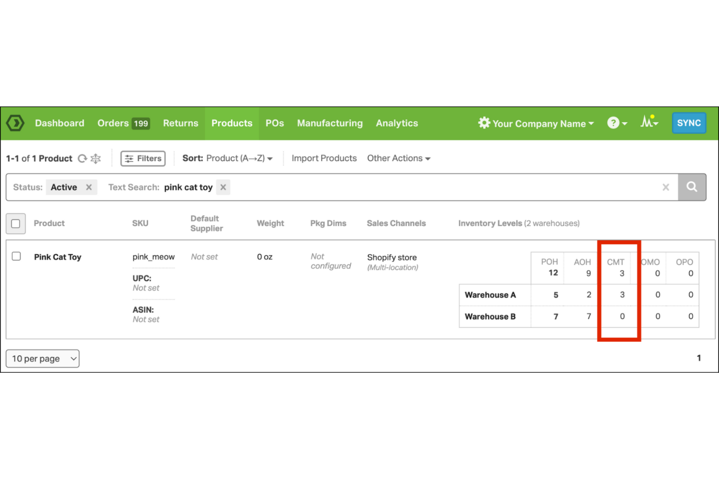 Ordoro screenshot - 10 Mejores Herramientas de Gestión de Inventarios Multicanal de 2026