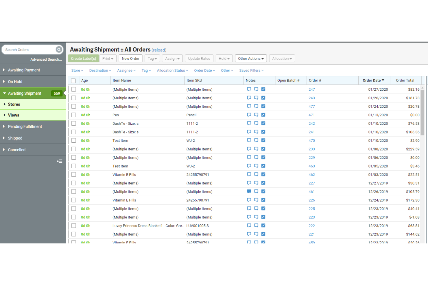 OrderCircle screenshot - I 10 migliori software per la gestione dell’inventario dei ricambi per il 2026