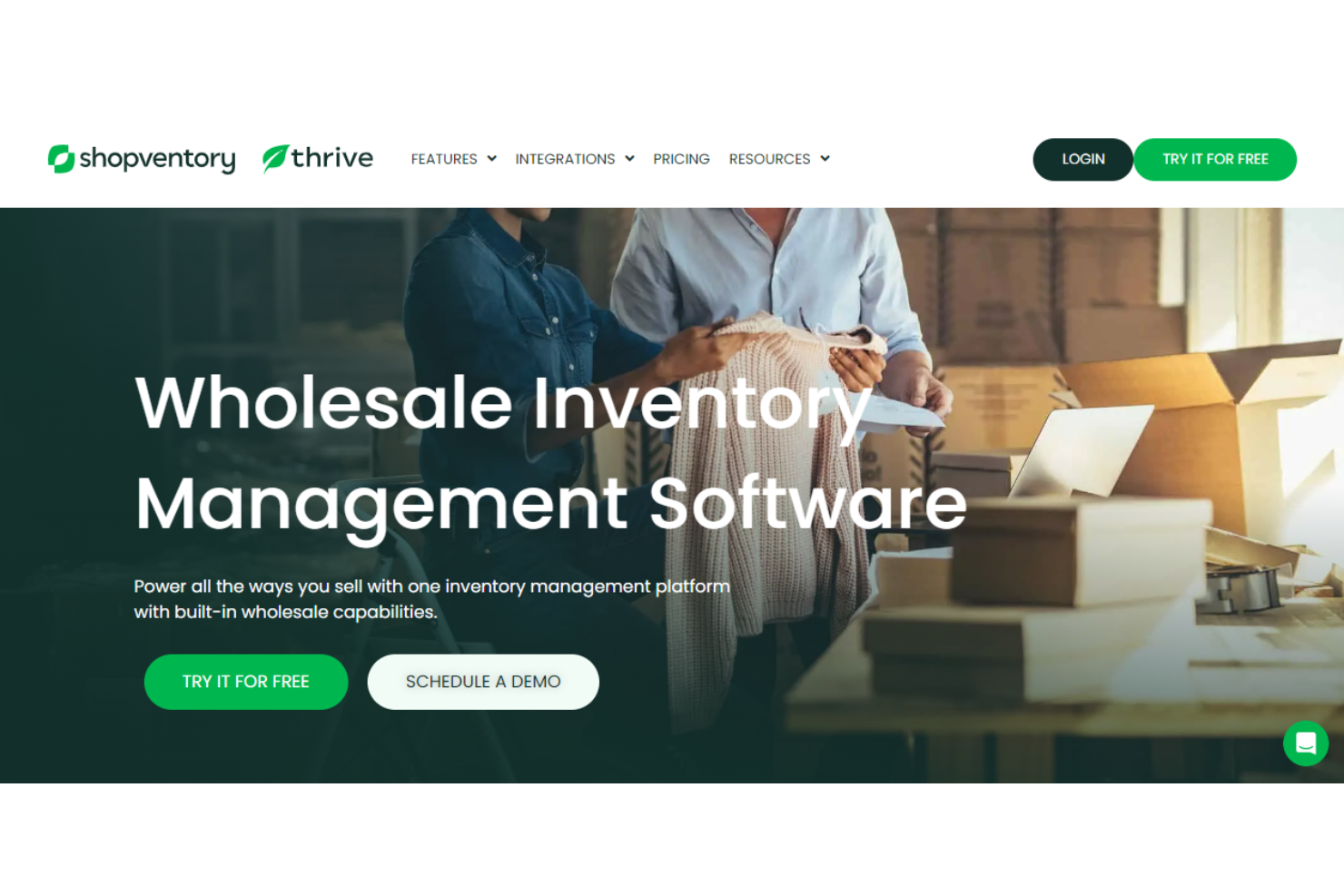 Thrive by Shopventory screenshot - I 10 migliori software per la gestione dell’inventario dei ricambi per il 2026
