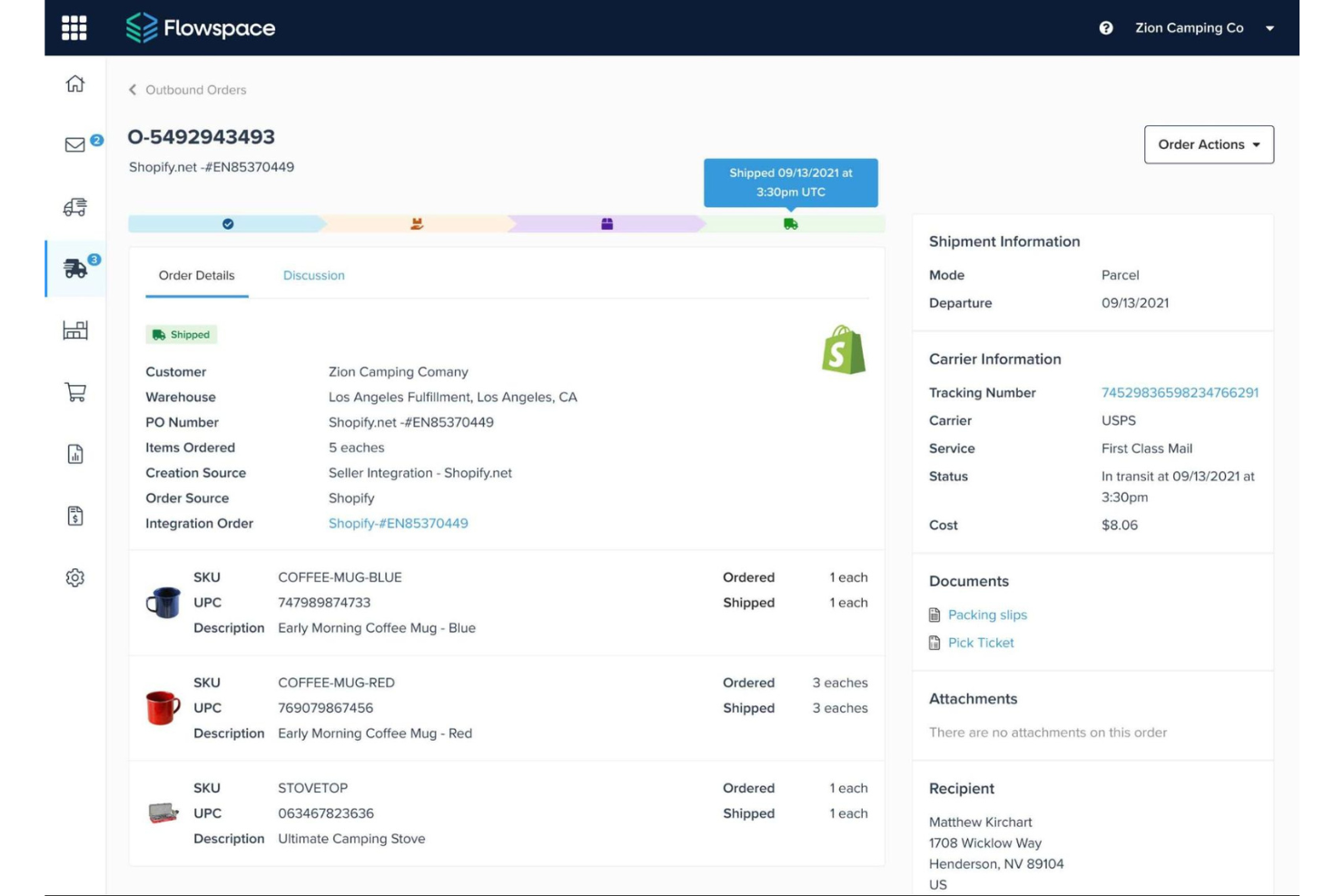 FlowSpace screenshot - 10 migliori servizi di stoccaggio e gestione degli ordini per il 2026