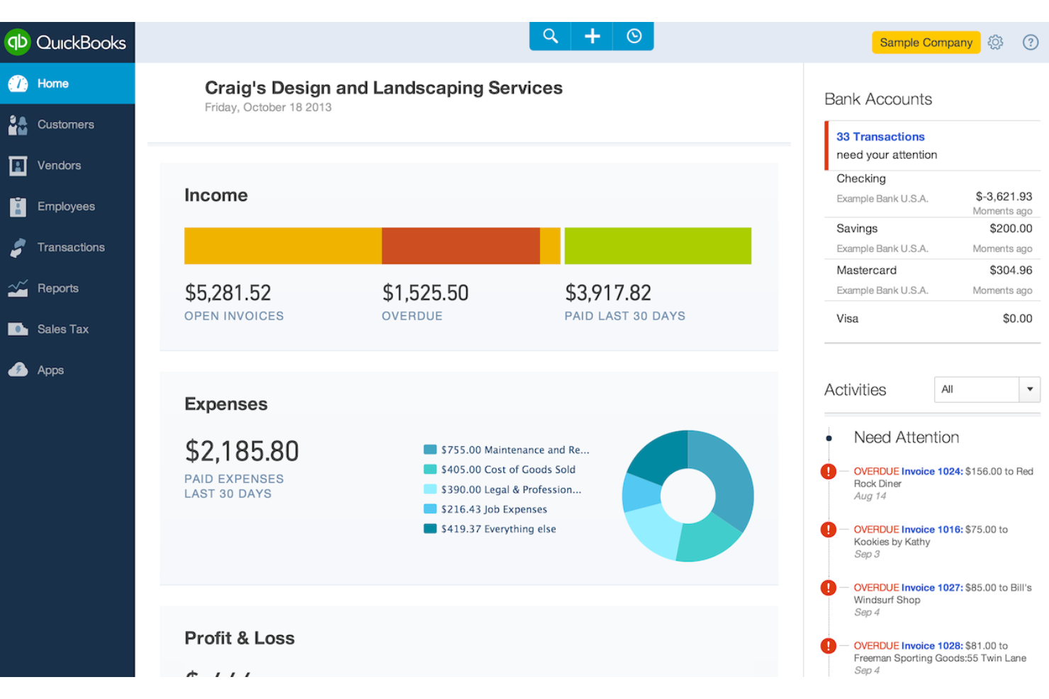 QuickBooks Enterprise screenshot - I 10 migliori software per la gestione dell’inventario dei ricambi per il 2026