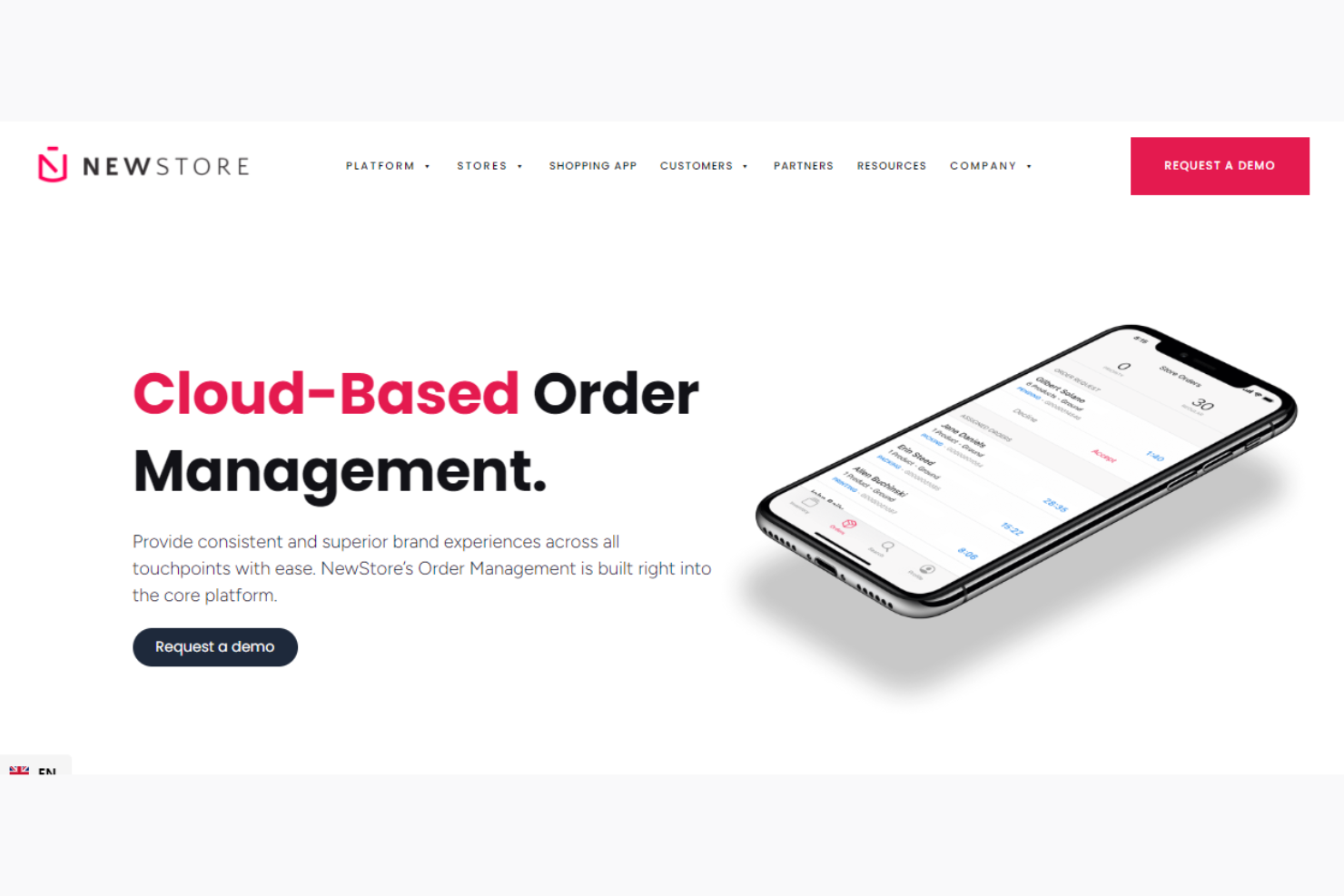 NewStore screenshot - Los 10 mejores software de gestión de pedidos para Shopify en 2026
