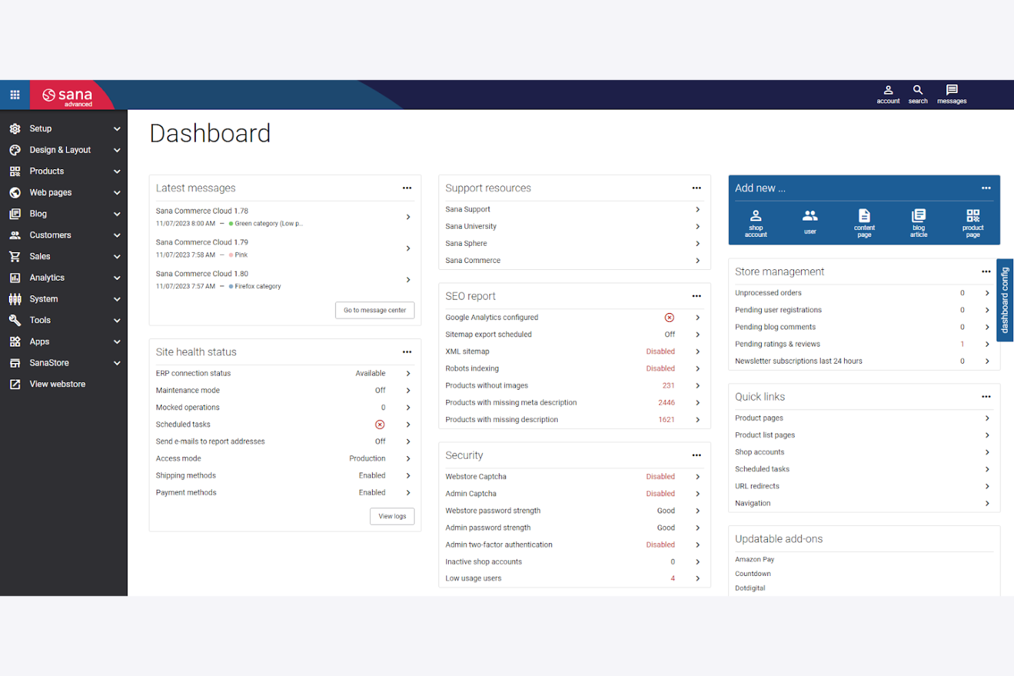 Sana Commerce Cloud screenshot - I 10 migliori software per la gestione degli ordini B2B del 2026